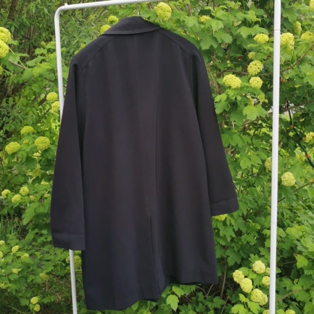 FEN-NELLI Womens Timeless Navy Trenchcoat Classy. Size 7/8 - Picture 4 of 4